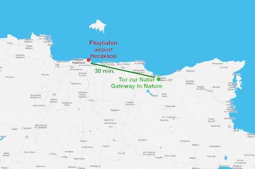 Malia Kreta Karte Ferienwohnung